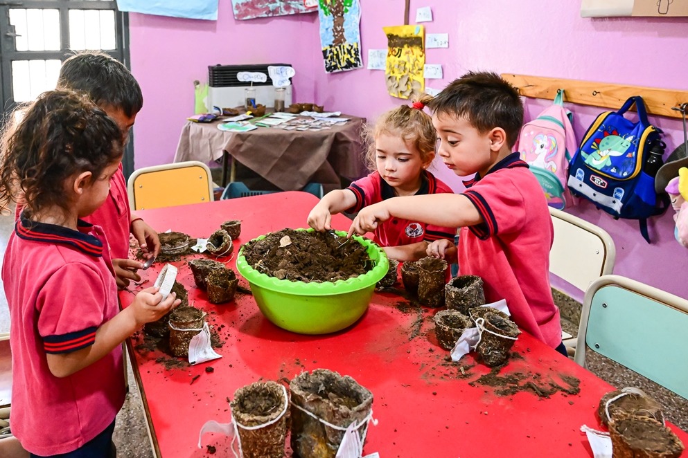 Un jardín de infantes, líder en educación ambiental y responsabilidad social
